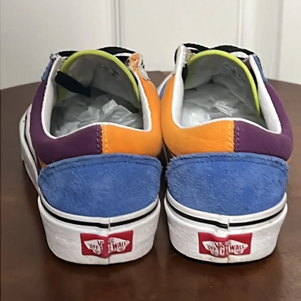 🔥🔥 Multi-colored VANS OLD SKOOL Sneakers - EXCELLENT - Women Sz 6 / Men Sz 4.5